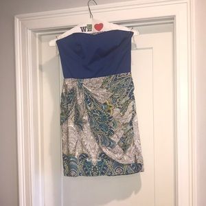 Strapless Multicolor Dress